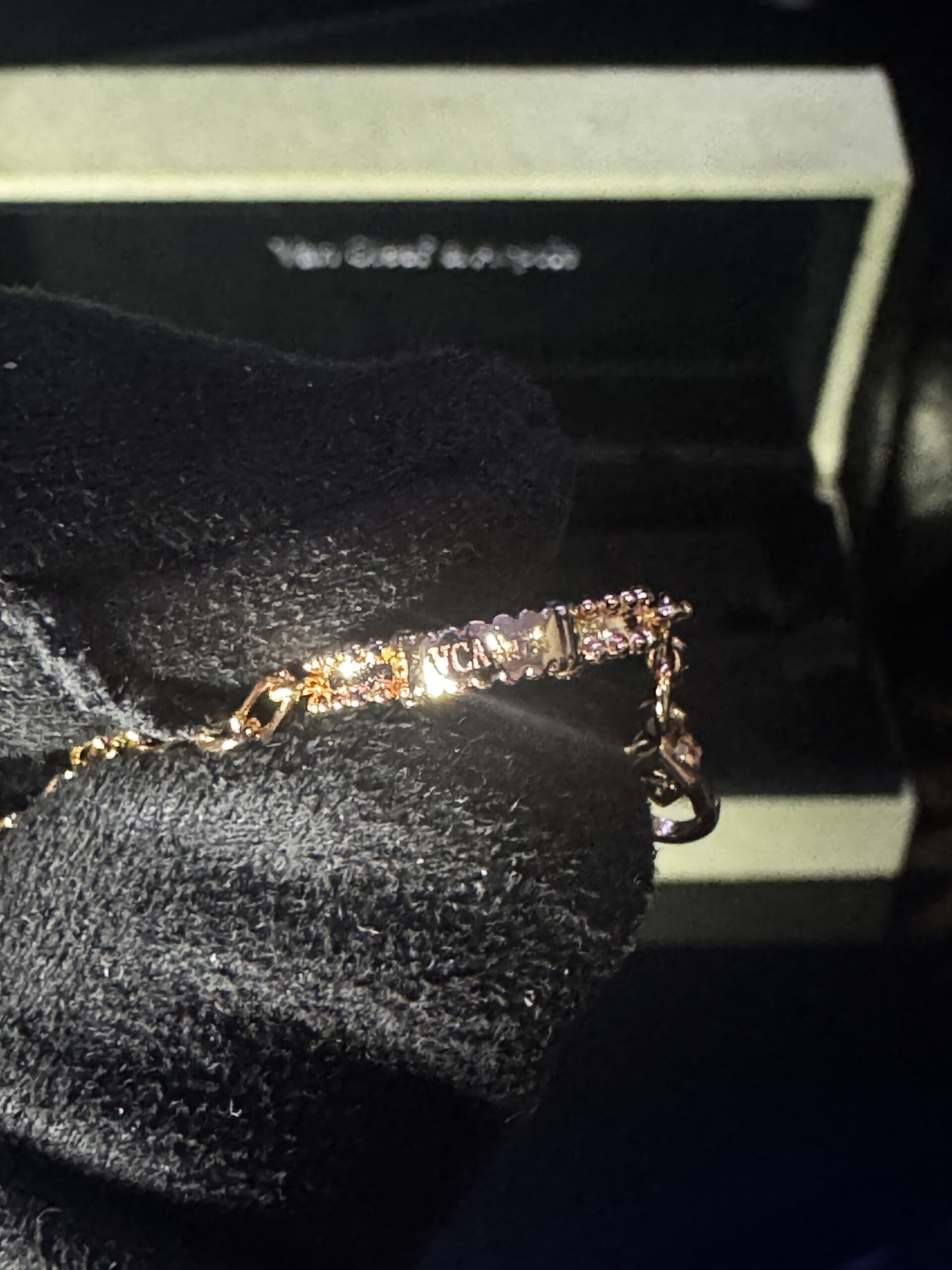 Pulsera VCA Malaquita & Motivo Dorado - Image 5