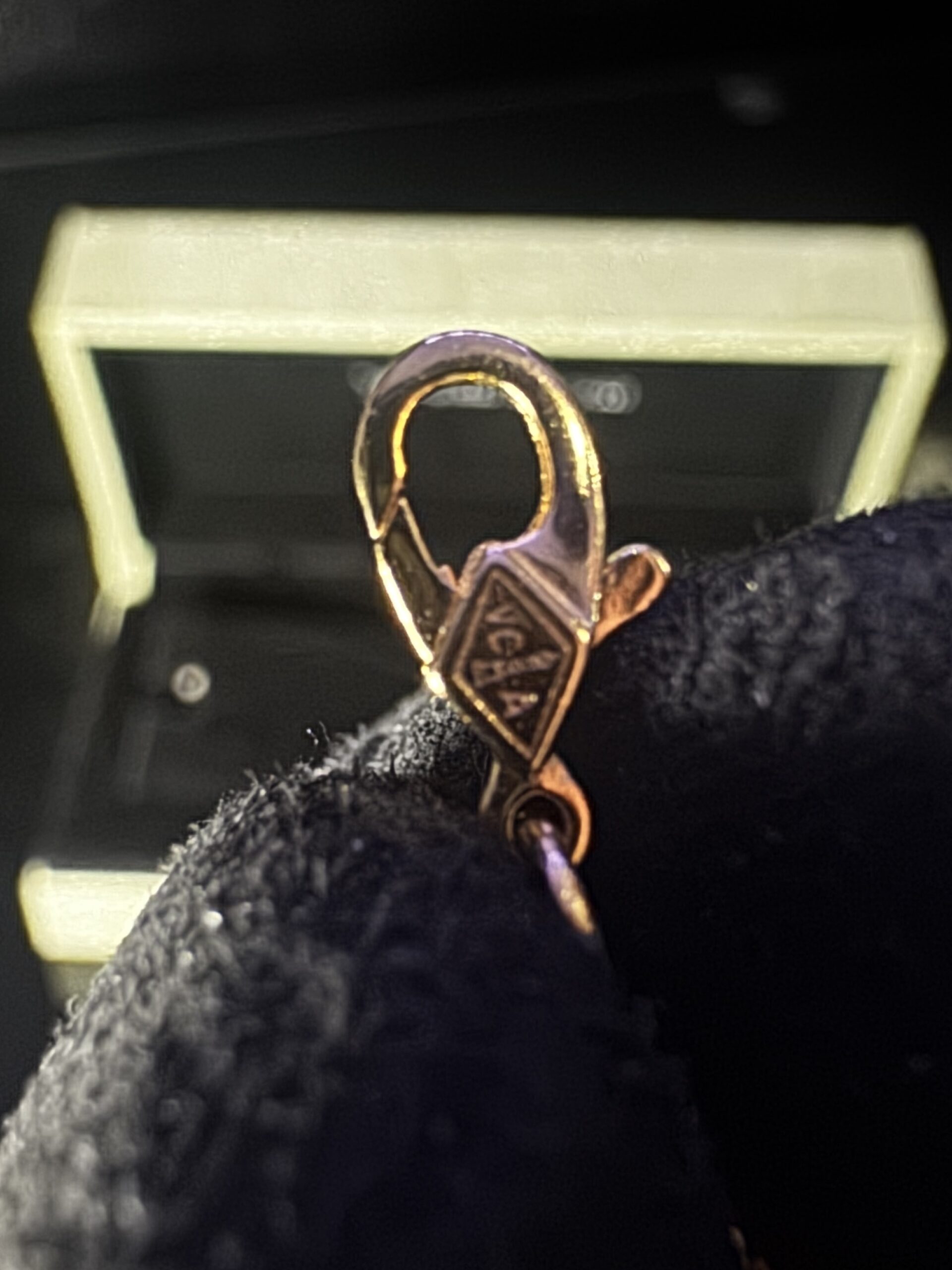 Pulsera VCA Ágata Azul & Motivo Dorado - Image 6