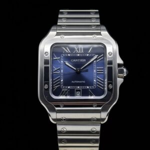 Cartier Santos Blue Dial Large