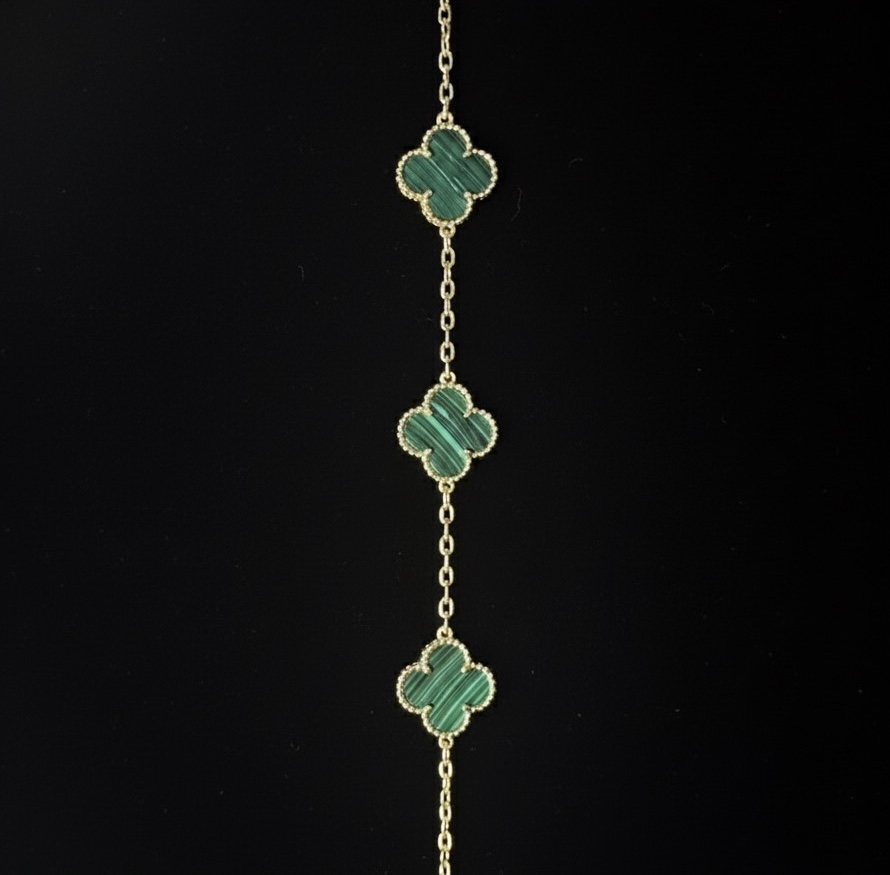 Pulsera VCA Malaquita Natural