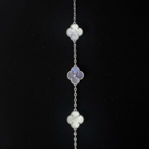 Pulsera VCA Ágata Azul & Madre Perla