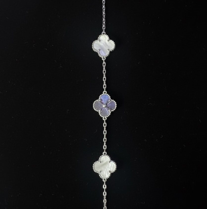 Pulsera VCA Ágata Azul & Madre Perla