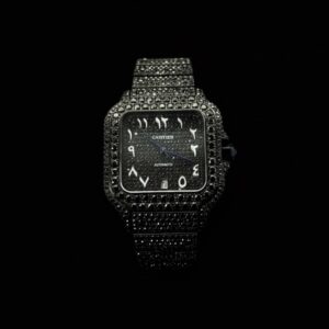 Cartier Santos Full Black Diamonds