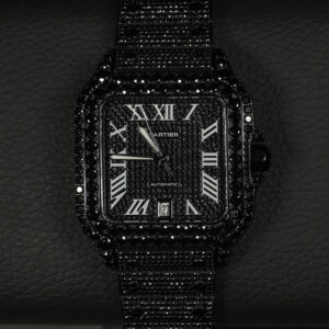 Cartier Santos Black Pave