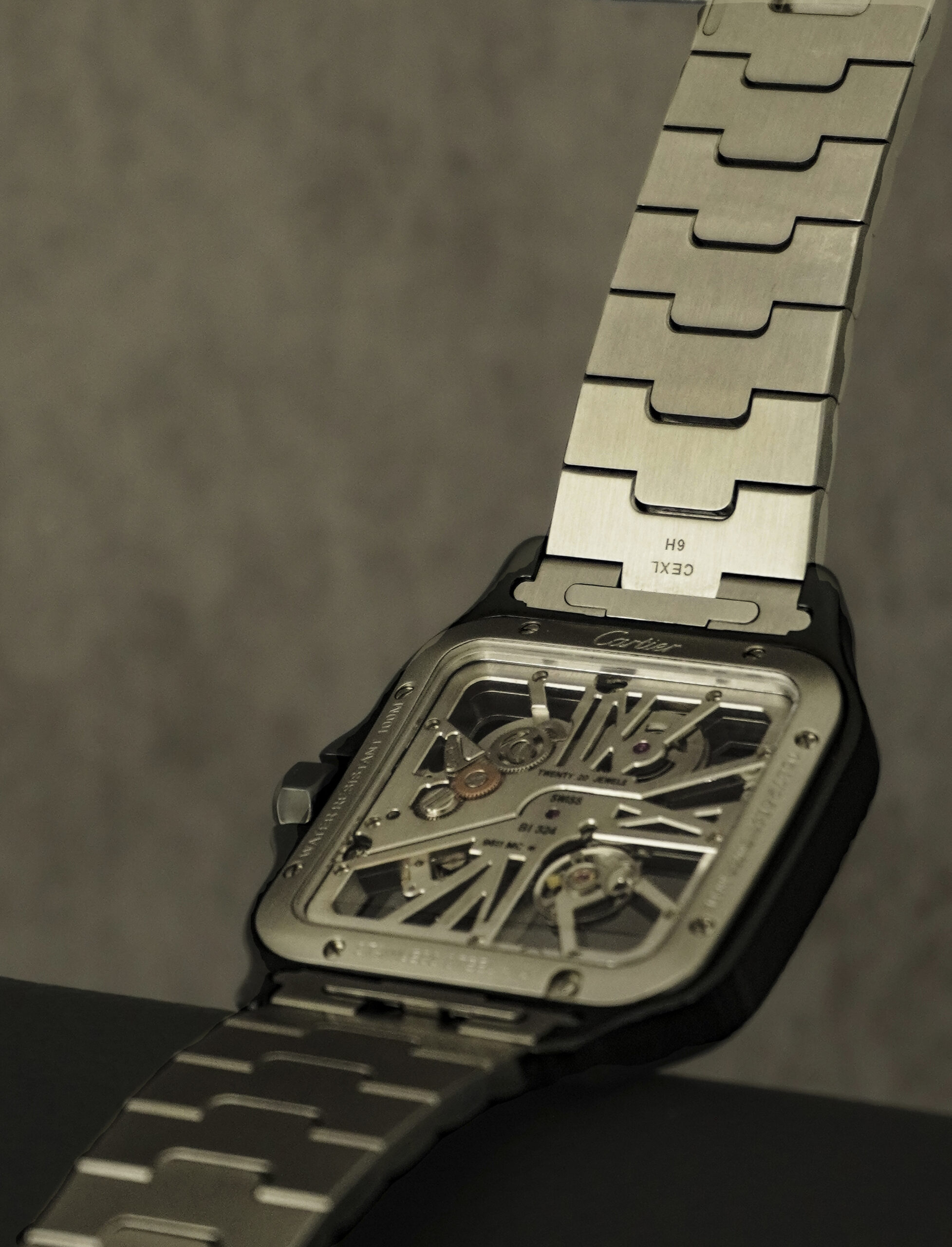 Santos De Cartier Skeleton Black - Image 4